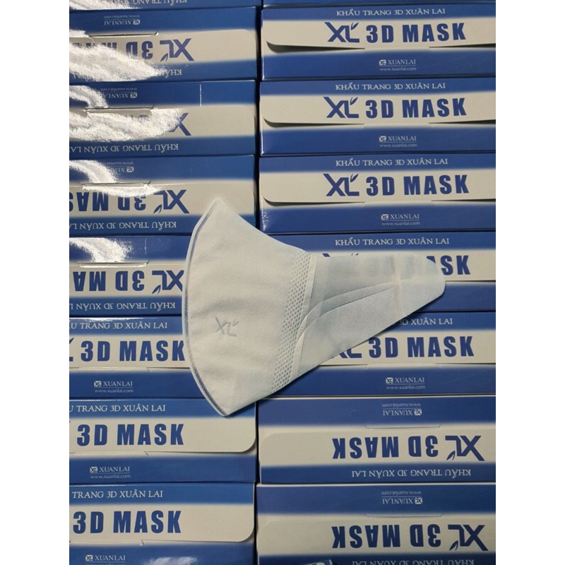 [Combo 2 hộp] Hộp 50 Chiếc Khẩu Trang 3D MASK Xuân Lai Kháng Khuẩn Công Nghệ Nhật Bản