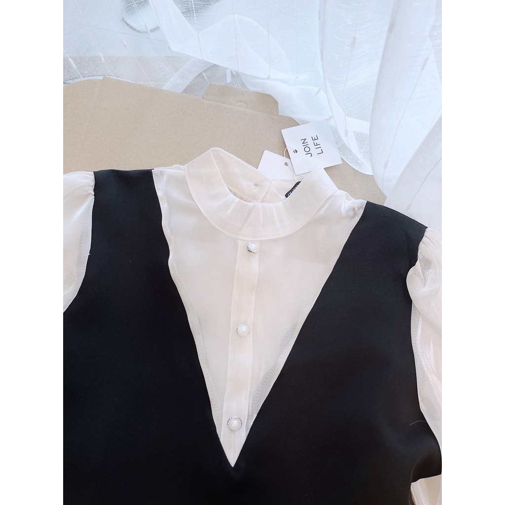 áo sơ mi vải tơ cao cấp mix mango co giãn nhẹ-Minxy shop