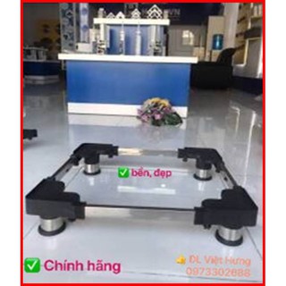 Chân kệ kê máy giặt, tủ lạnh  (siêu dày, chịu tải 400 kg,  Chân INOX 304 Siêu Chắc)