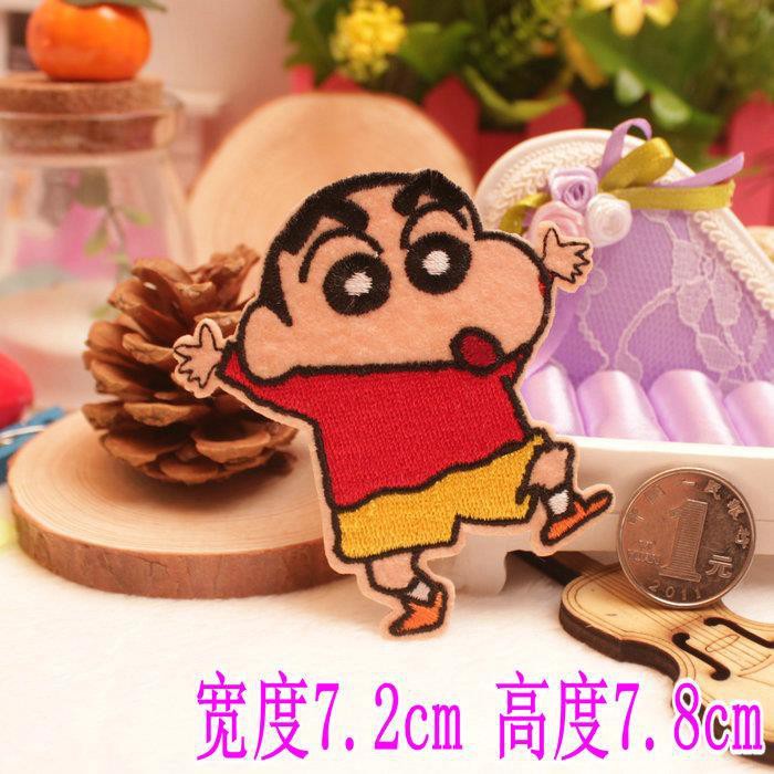 Miếng Dán Trang Trí Quần Áo Hình Cậu Bé Bút Chì Shin-Chan Dễ Thương