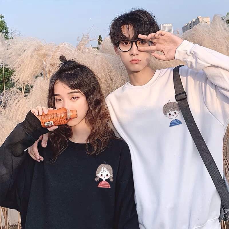 Áo nỉ bo cô bé cậu bé áo kẻ kute TC12