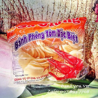 Bánh phồng tôm Sa Giang đỏ gói 100g