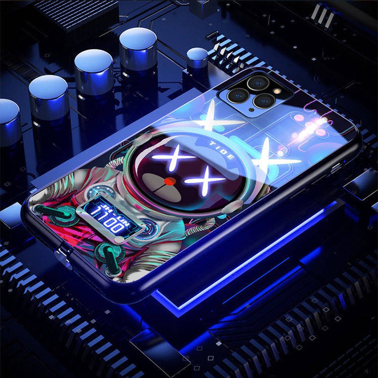 Vỏ điện thoại di động nhấp nháy điều khiển bằng giọng nói hoạt hình trí thun ngắn tay | BigBuy360 - bigbuy360.vn