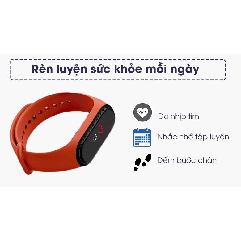 Đồng hồ thông minh Xiaomi Mi band 4-Chính Hãng (Quốc Tế)