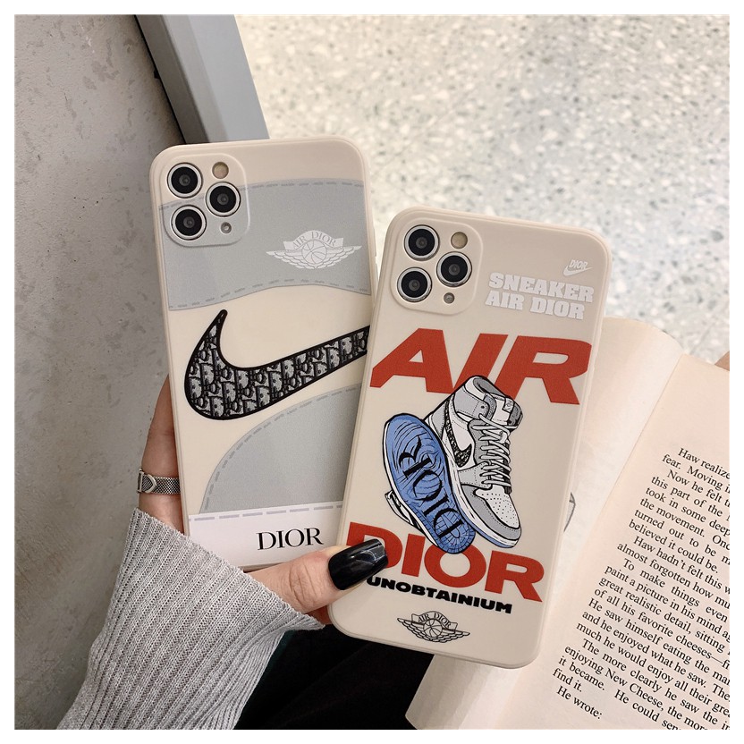 Ốp lưng IPhone cạnh vuông Nike.vs.Dior BVC  6/6plus/6s/6splus/7/7plus/8/8plus/x/xr/xs/11/12/13/pro/promax BVC835