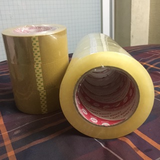 Chuyên sỉ & lẻ băng keo dính trong và màu đục dùng để đóng hàng loại 6 cuộn / 200ya cuộn 1kg8