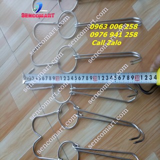 Móc Xiên Lu Nướng Gà,Vịt,Ngan - Móc Xiên Inox 304 Dầy Đẹp,Sáng Bóng, Chống Gỉ Sét