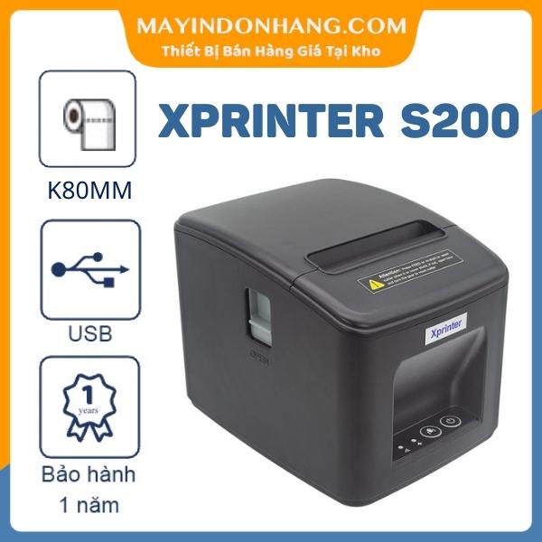 Máy in bill Xprinter XP - S200ii USB in hoá đơn từ máy tính giá siêu rẻ hiện nay