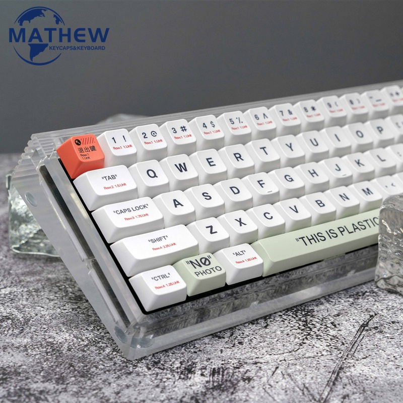 Plastic keycap MDA Profile retro PBT sublimation IKBC Ningzhi RK 61/64/84/87/980/104 Nắp Nhựa Đậy Chìa Khóa Phong Cách