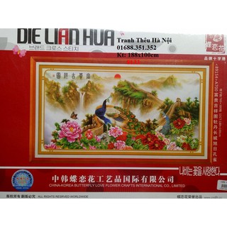 Tranh thêu chữ thập Công vạn lý trường thành A700-188x100cm