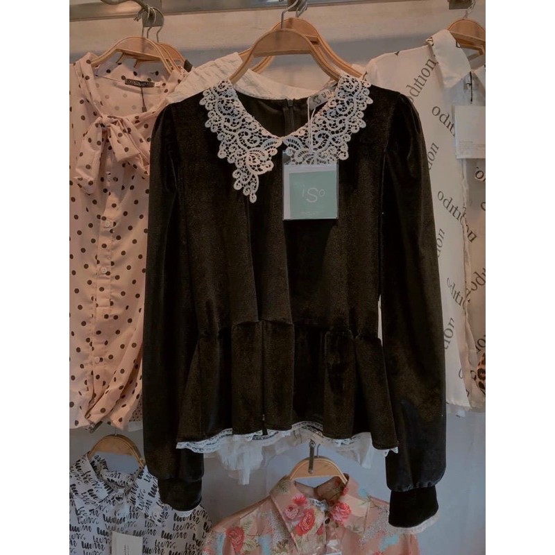 Áo Nhung Bèo Pha Cổ Zen Hót 2020