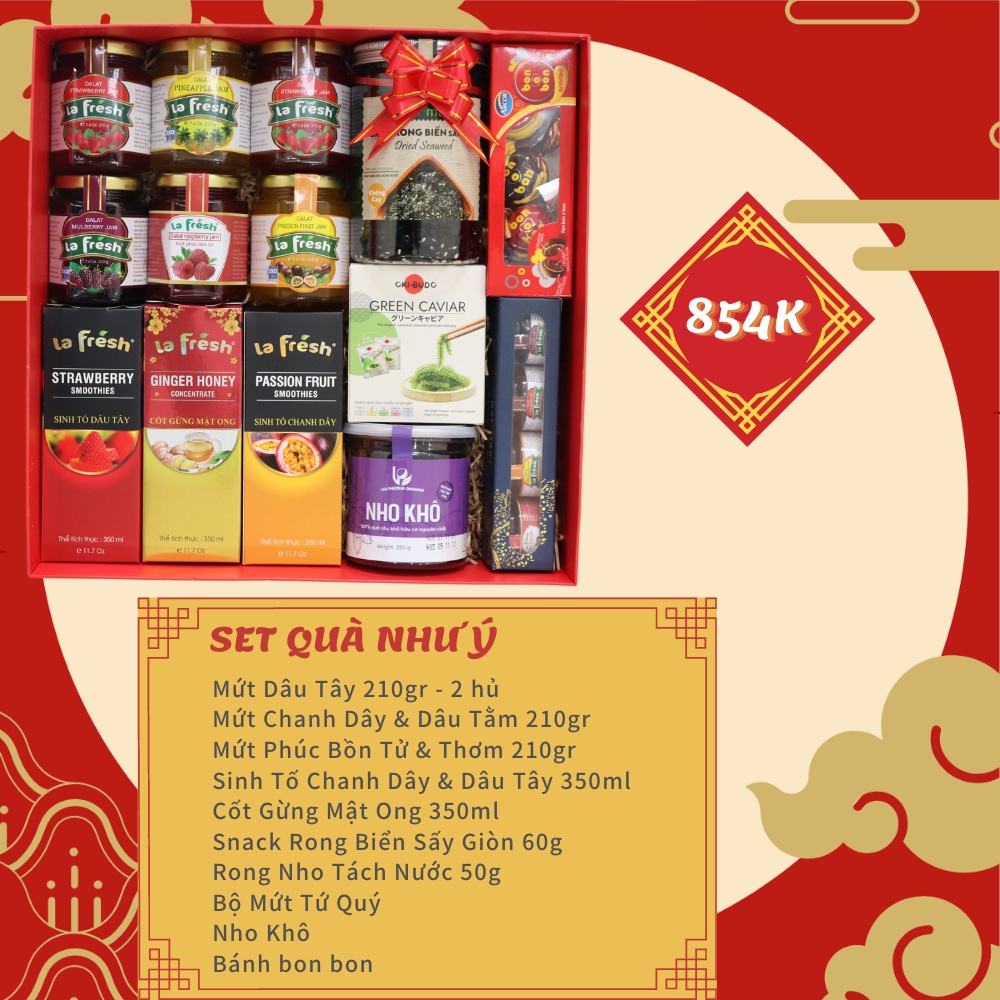 Set Quà Tết CAO CẤP Xuân 2022 (Quà TẾT ý nghĩa, Bao Chất Lượng) - Hộp giấy sang trọng - Giỏ quà tết đẹp | BigBuy360 - bigbuy360.vn