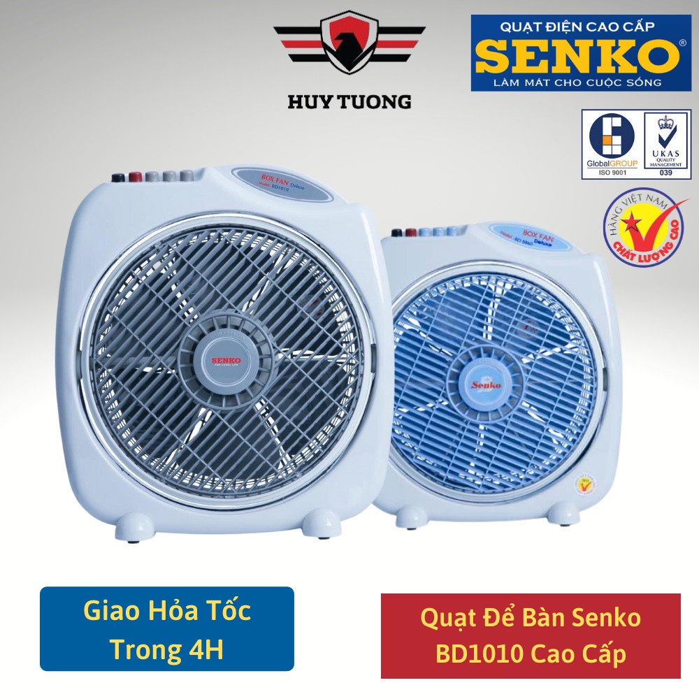 Quạt bàn đảo 3 Tấc cao cấp Senko BD1010 & BD1012 chuyển hướng điện ( BH động cơ 1 năm) - Huy Tưởng
