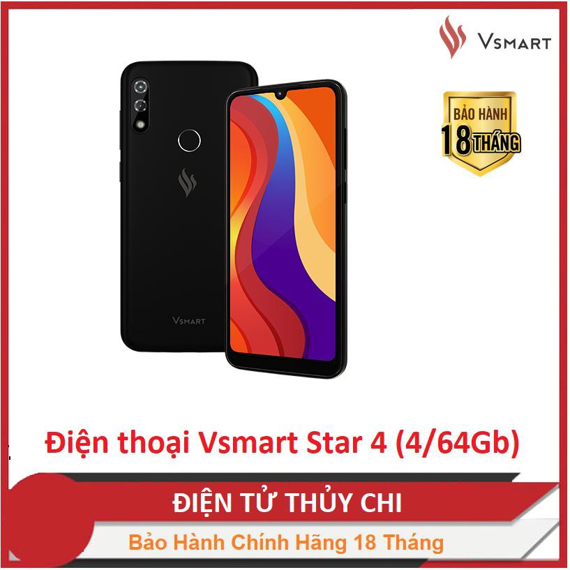 [Mã 159ELSALE hoàn 7% đơn 300K] Điện thoại Vsmart Star 4 (4GB/64GB) - Hàng Chính Hãng Mới 100%