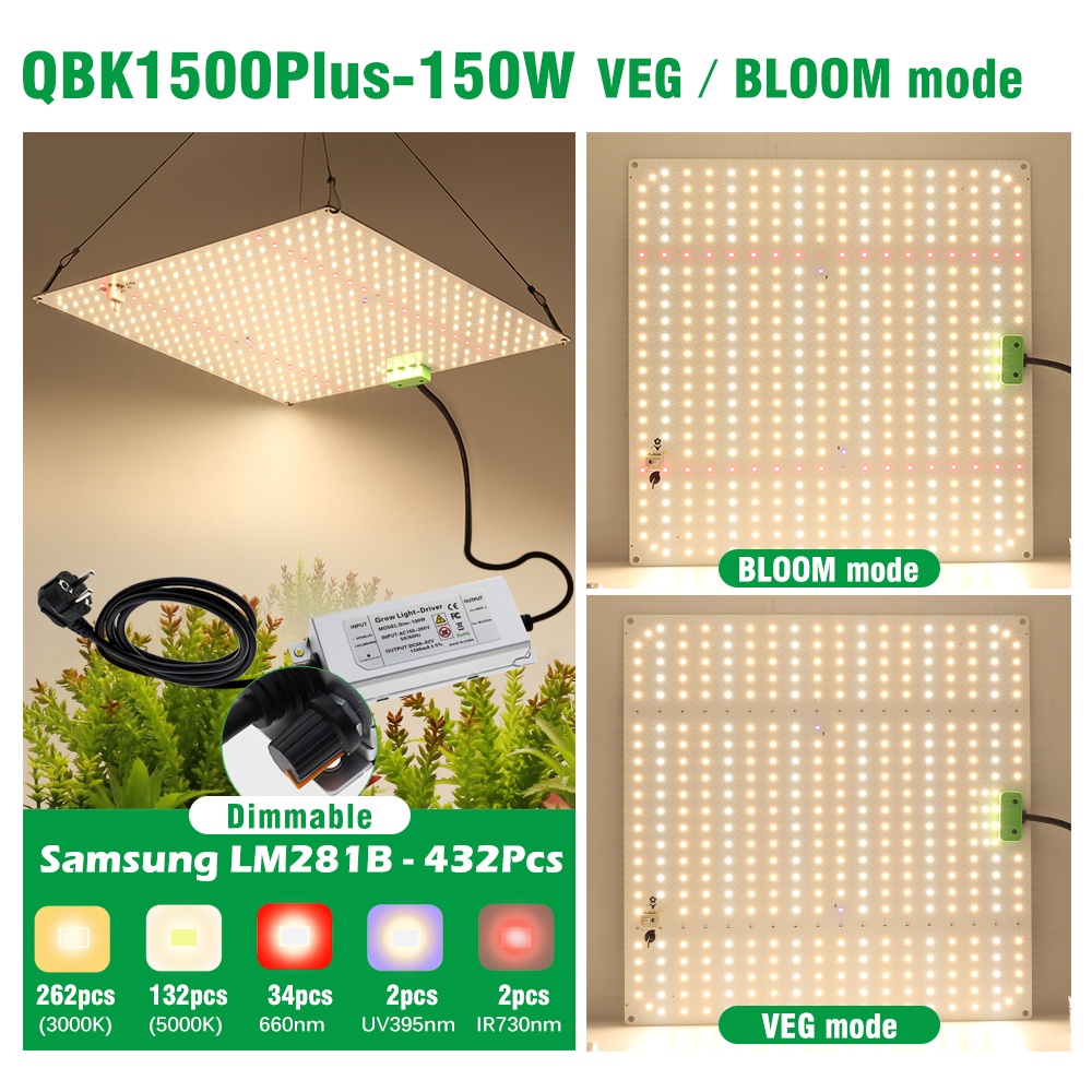Đèn LED Trưởng Cây Thủy 1000W 2000W LM281Bđèn led trồng cây trong nhà Có thể điều chỉnh độ sáng