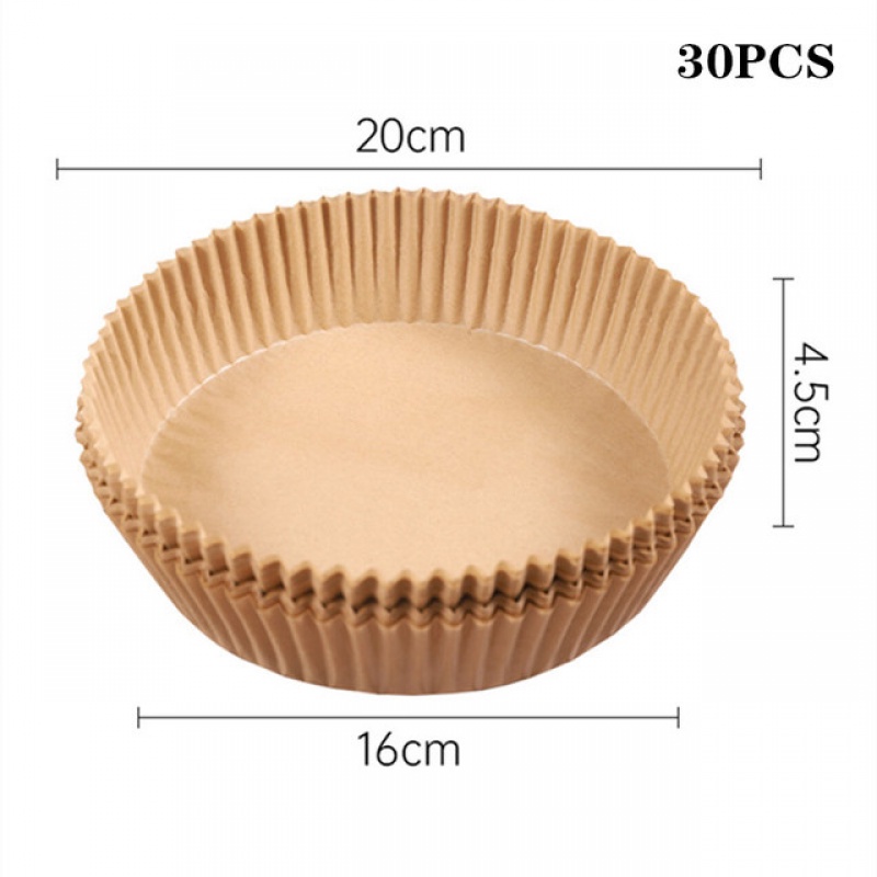 Set 100 tờ giấy lót nướng bánh bằng silicon sử dụng một lần chống dính tiện lợi 20cm