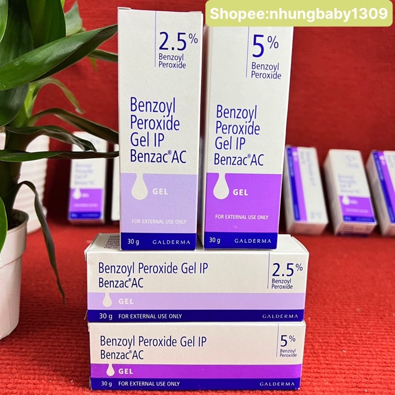 Kem Benzac 2.5% .5% giảm mụn