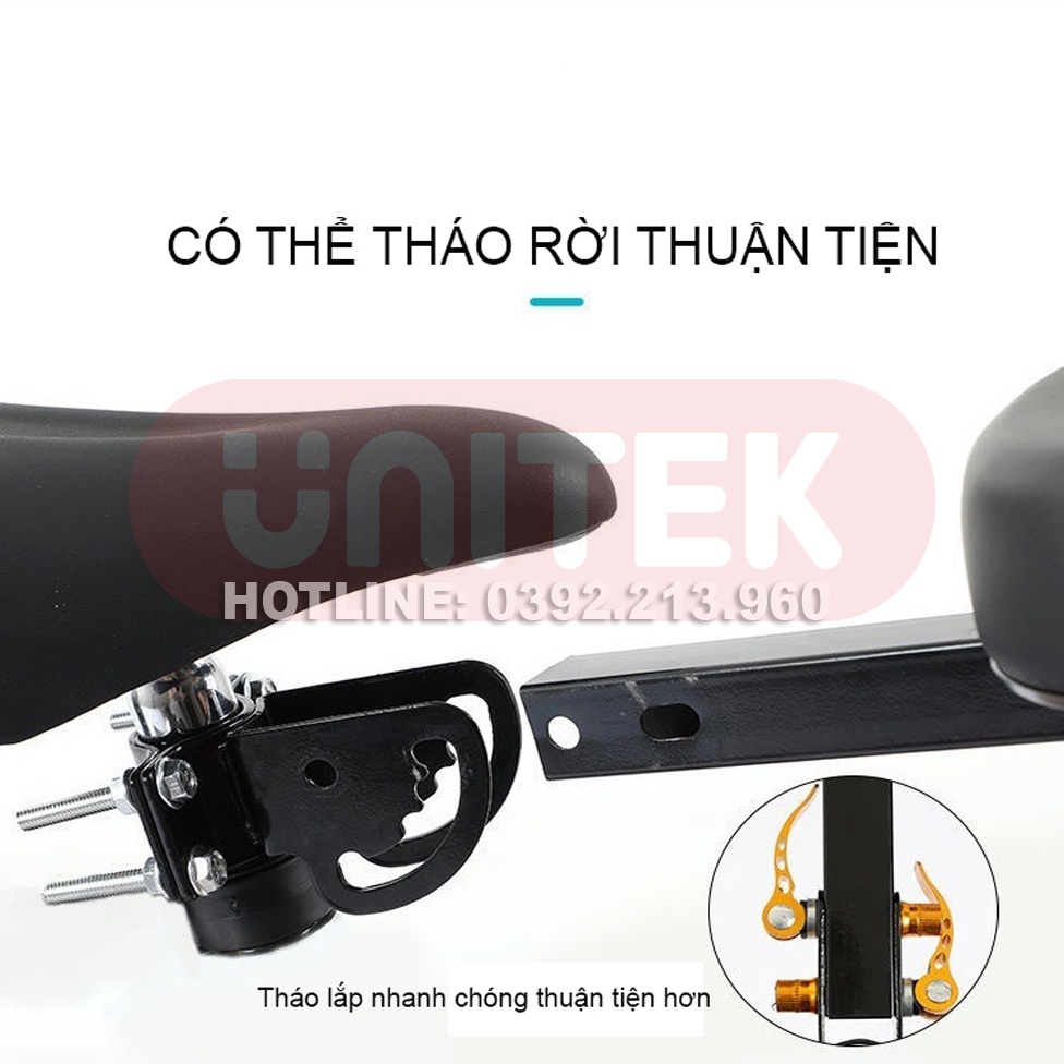 Ghế Ngồi An Toàn Gấp Gọn Gắn Trên Xe Đạp, Xe Đạp Điện, Xe Máy Điện Dành Cho Trẻ Em