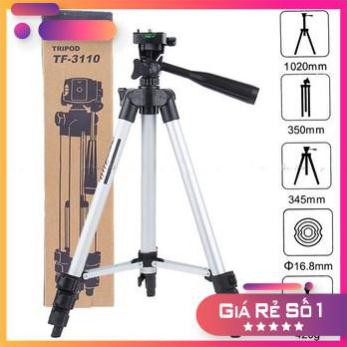 Gậy TRIPOD 3110 - 3 chân kéo dài được và giá đỡ điện thoại