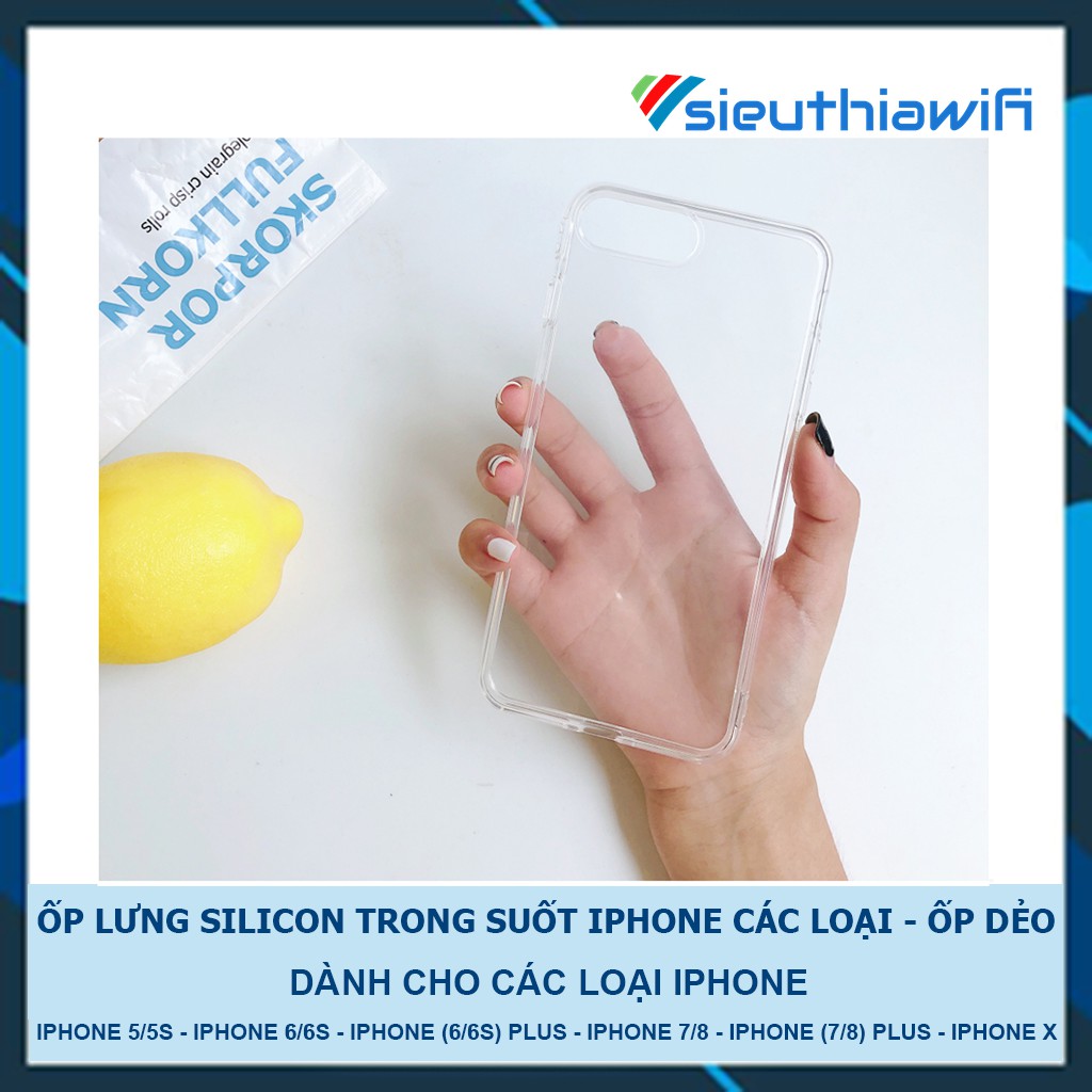 [ NHẬP MÃ ELFS20 GIẢM 20K ] ỐP TRONG SUỐT - ỐP IPHONE DẺO [ B1-3 ]