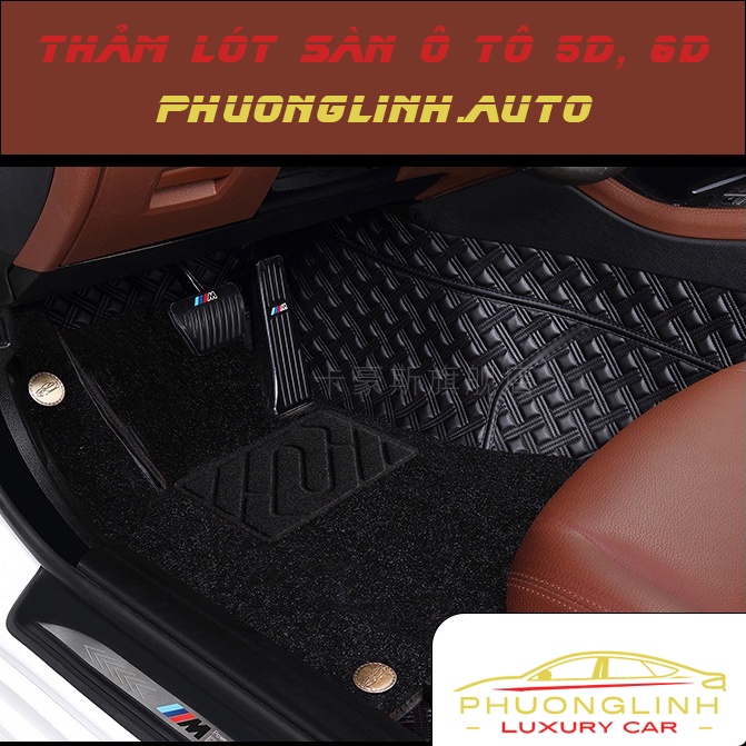 Thảm lót sàn ô tô 6D Hyundai Kona, thảm sàn da Pu thiết kế sang trọng, không mùi, chống ồn | BigBuy360 - bigbuy360.vn