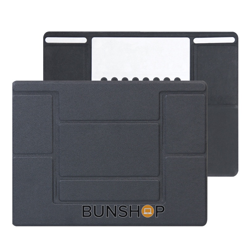 Giá kê lót đỡ tản nhiệt laptop bằng da gấp gọn tiện lợi cho máy tính 13 inch