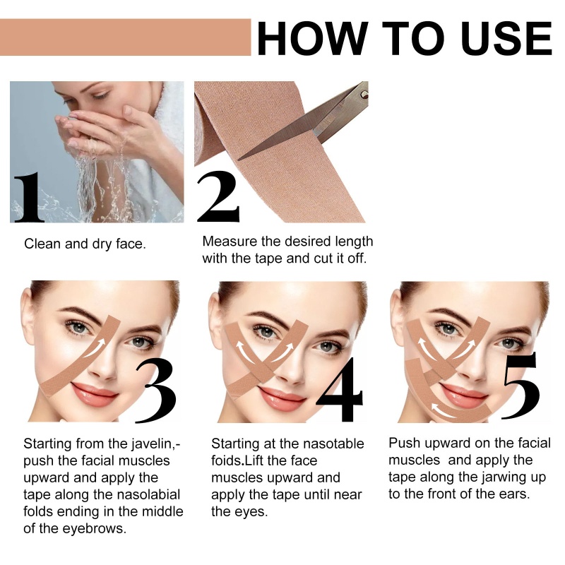 Băng Dán Nâng Cơ Mặt Siêu Mỏng Độ Co Giãn Cao Chống Thấm Nước YOUYO