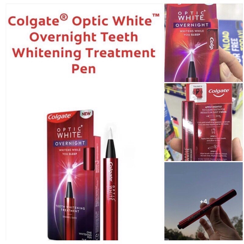 Bút làm trắng răng qua đêm Colgate 2,5ml -Bản Úc