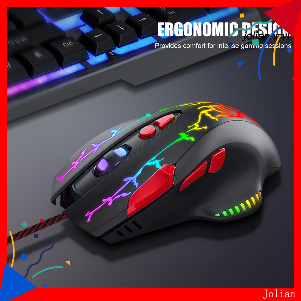 Chuột Quang Gaming Jolian G550 8-key 1000 / 1600 / 3200 / 6400dpi Rgb Có Dây | BigBuy360 - bigbuy360.vn