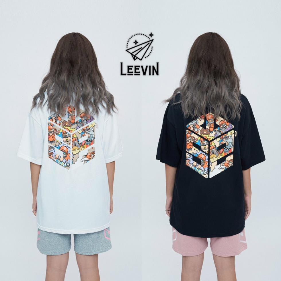 Áo Thun Form Rộng Unisex SWE Cube MOZZIE Nam Nữ - Kiểu áo phông nữ tay lỡ Ulzzang Nelly Leevin Store ་ ‣