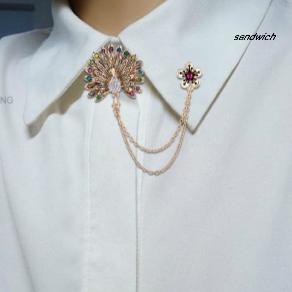 Ghim Cài Áo Hợp Kim Đính Đá Zircon Thời Trang Dành Cho Nữ