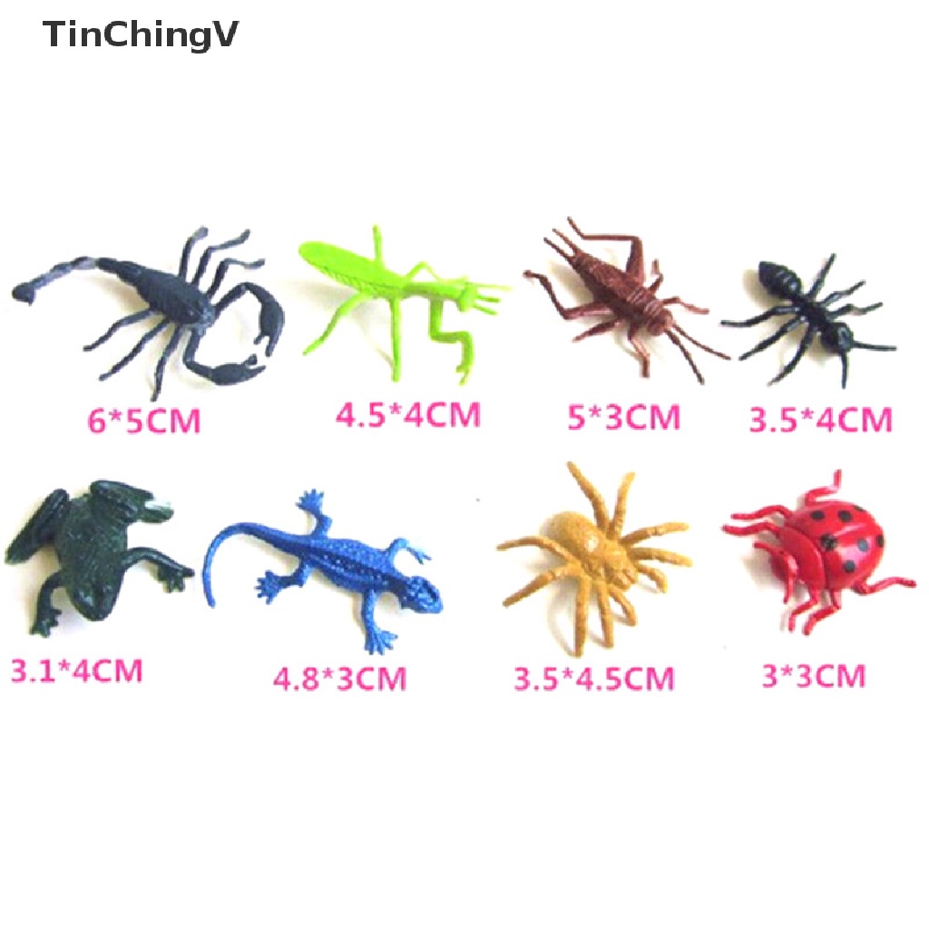 Set 8 Mô Hình Côn Trùng Bằng Nhựa Đồ Chơi Giáo Dục Cho Bé