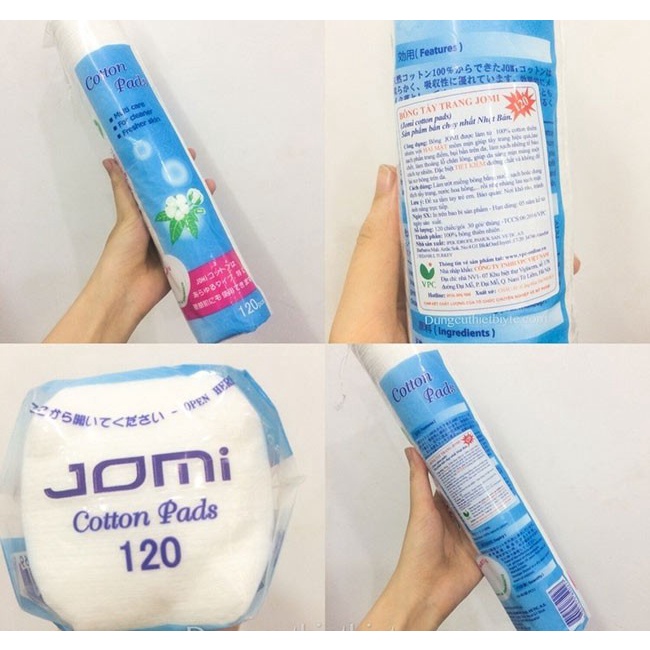 Bông tẩy trang Jomi gói dài