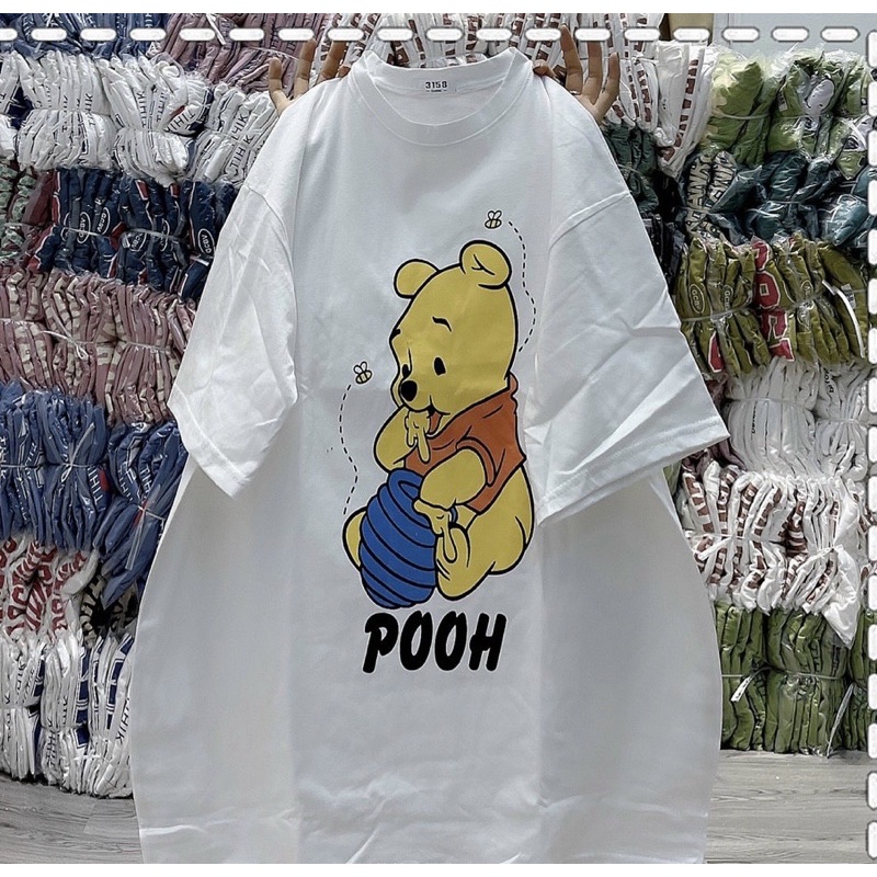 Áo phông gấu vàng ăn mật ong POOH TTA866