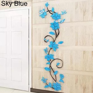 Decal Dán Tường Hình Hoa Hồng 3D Độc Đáo