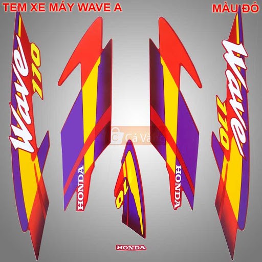 BỘ TEM WAVE THÁI 110 ĐỎ CỜ 2000