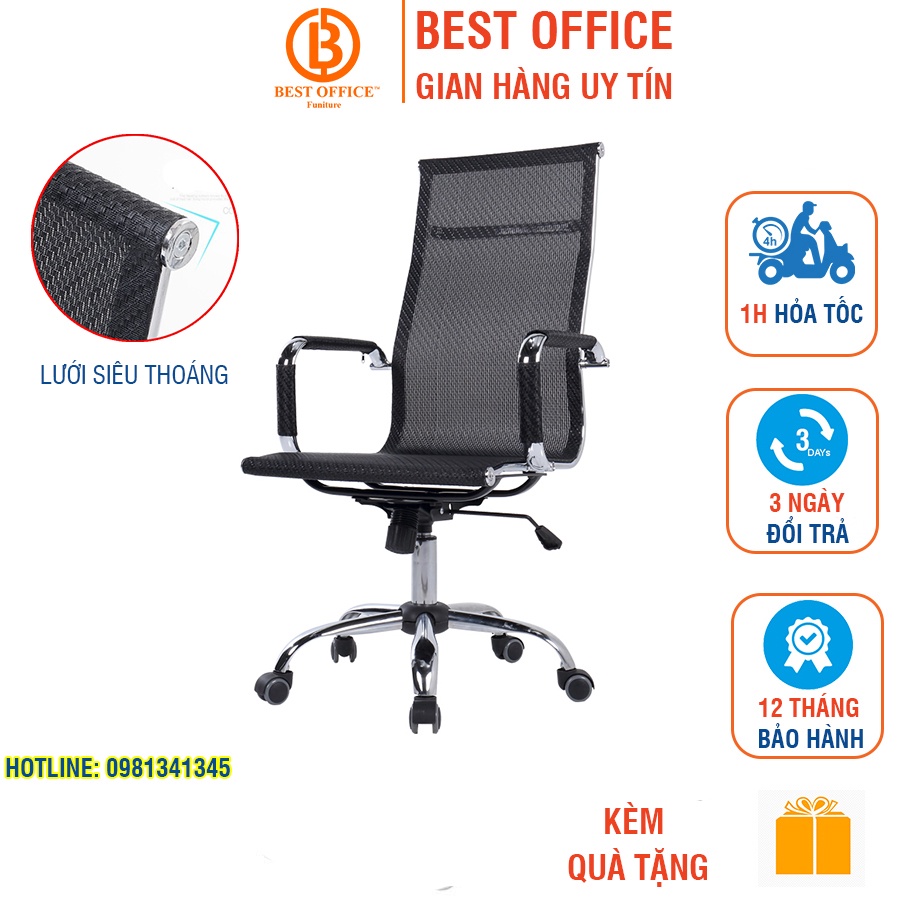 Ghế văn phòng Best Office CXL001-C Lưng cao - Thông Thoáng - Sạch Khuẩn