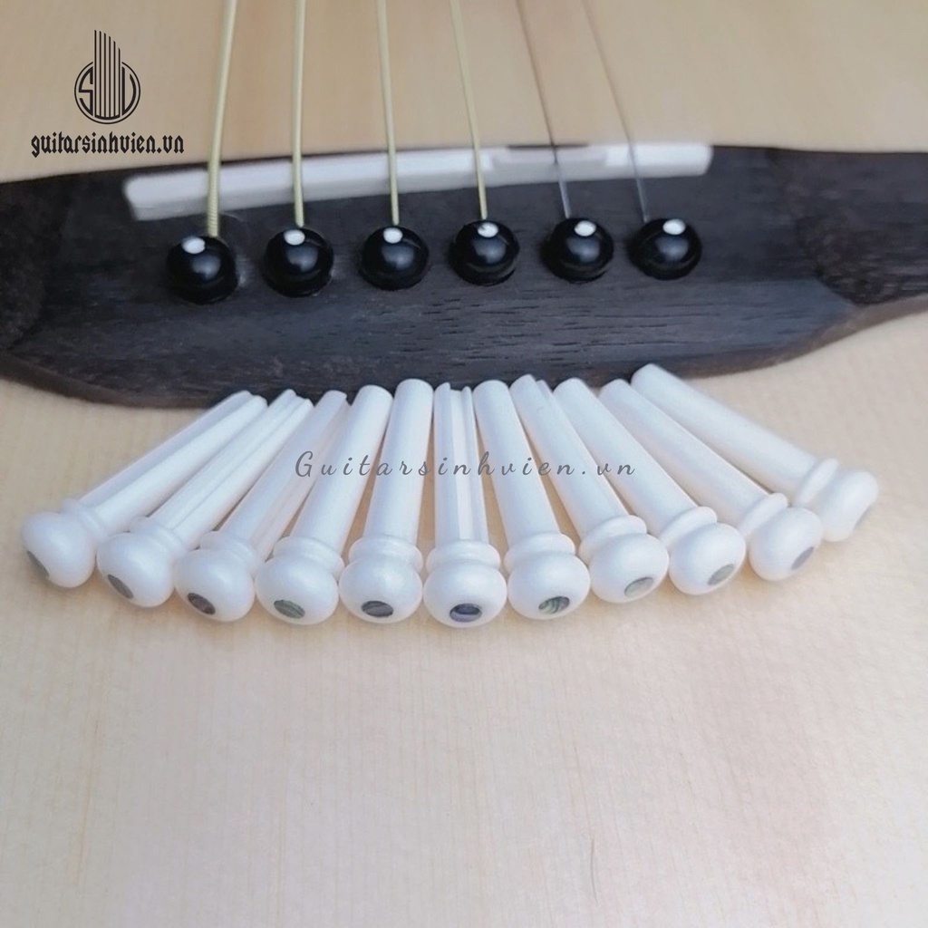 Bộ 6 Chốt Giữ Dây Đàn Guitar Cao Cấp - Chốt Ghim Dây Đàn Guitar Cao Cấp