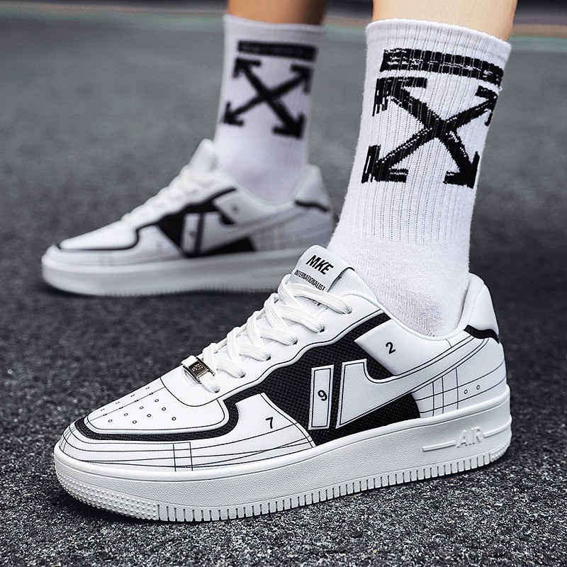 Mới Giày Thể Thao Air Force One Phong Cách Hàn Quốc Thời Trang Cho Học Sinh