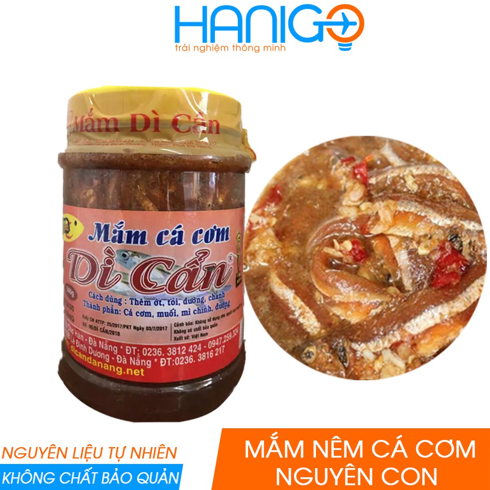 Mắm Nêm Cá Cơm Đà Nẵng hiệu Dì Cẩn, chấm bánh tráng cuốn thịt heo- Đặc sản Đà Nẵng Ngon HANIGO FOOD