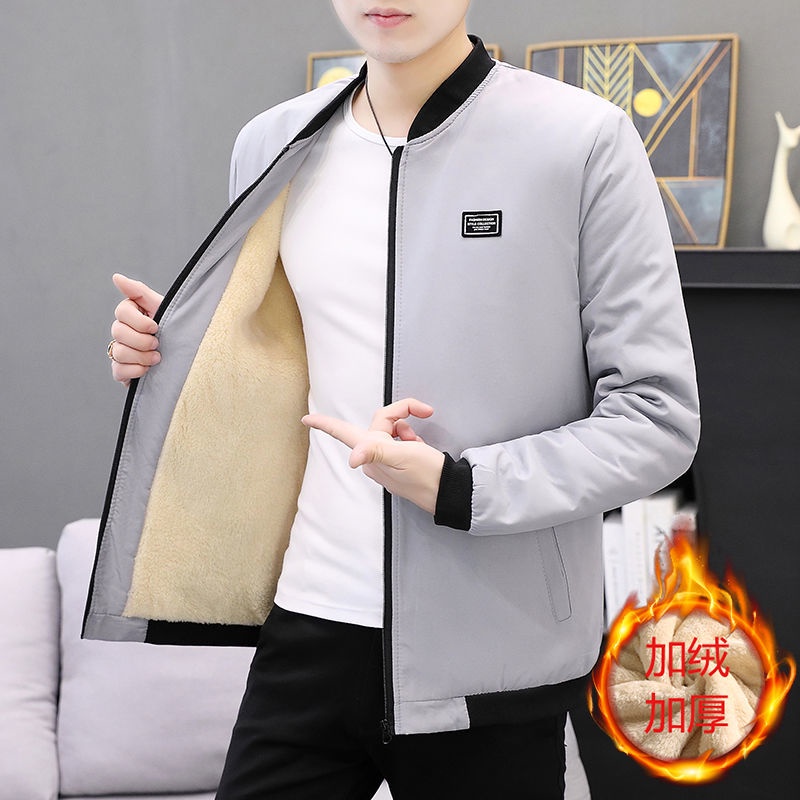 Áo khoác nam bomber hàn quốc Áo Khoác  Áo Khoác Bóng Chày Dáng Ôm Thời Trang Thu Đông Phong Cách Hàn Quốc Cho Nam