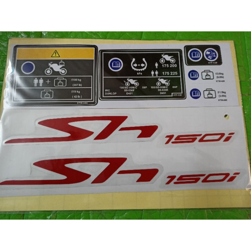 Bộ tem dán Sh ý phản quang New