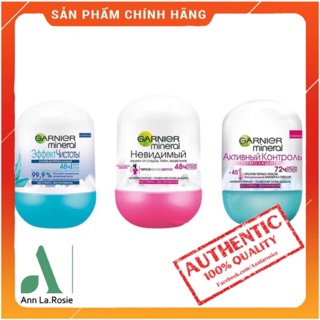 Lăn khử mùi Garnier Mineral Invisible 48h 50ml