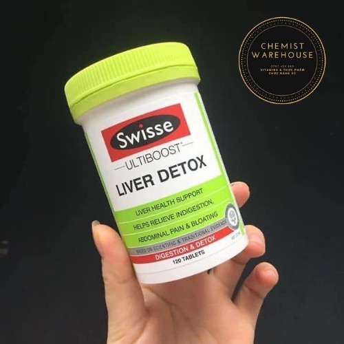 [Hàng ÚC] Swisse Ultiboost Liver Detox - Viên uống hỗ trợ thải độc gan 60/120 viên