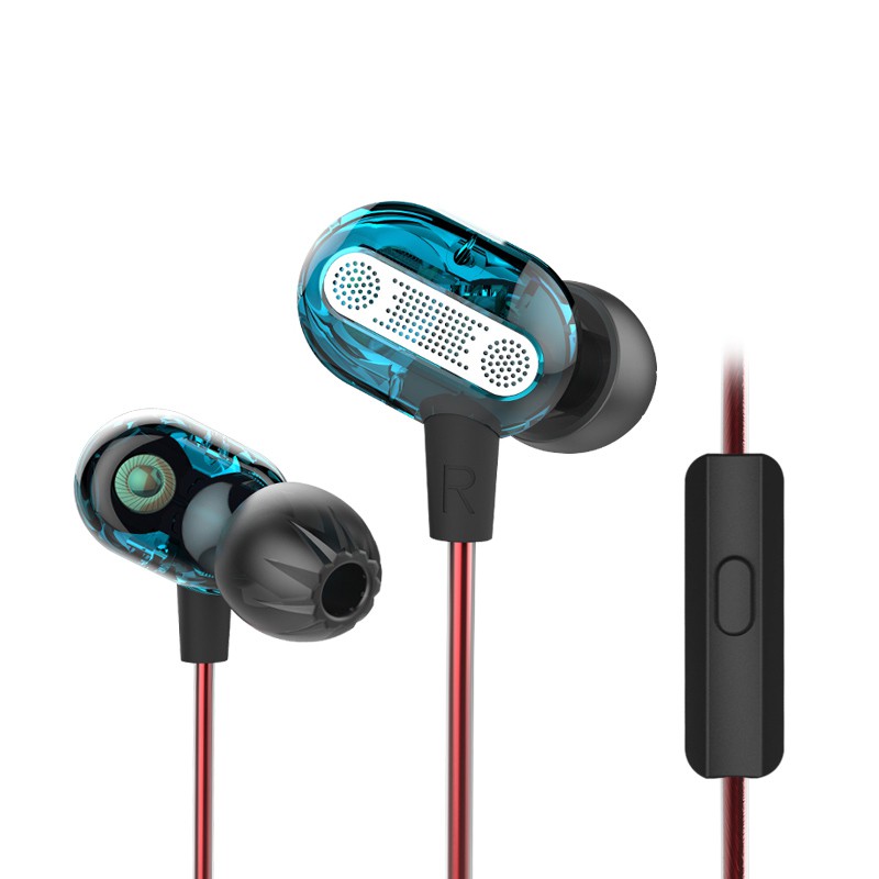 KZ ZSE 3.5mm In-Ear Double Dynamic Unit Driver Earphone HIFI Bass Noise Cancelling earpiece Earplug Headset Earbud