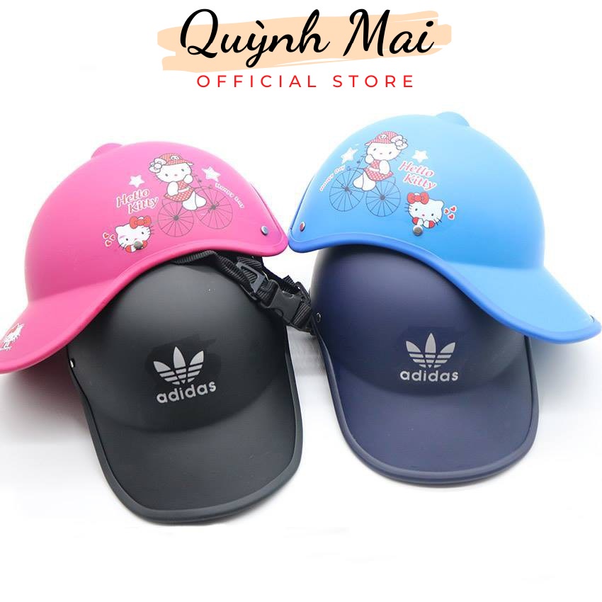 Mũ Bảo Hiểm Nhựa cứng Lưỡi Trai Thời Trang Phù Hợp Cho Cả Nam và nữ có khoét lỗ búi tóc nhiều màu