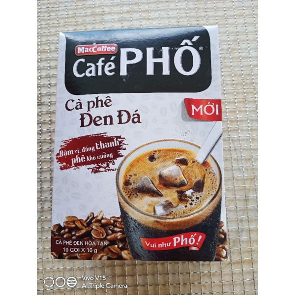 Hộp cafe Phố Đen Đá hoà tan 10 gói | BigBuy360 - bigbuy360.vn