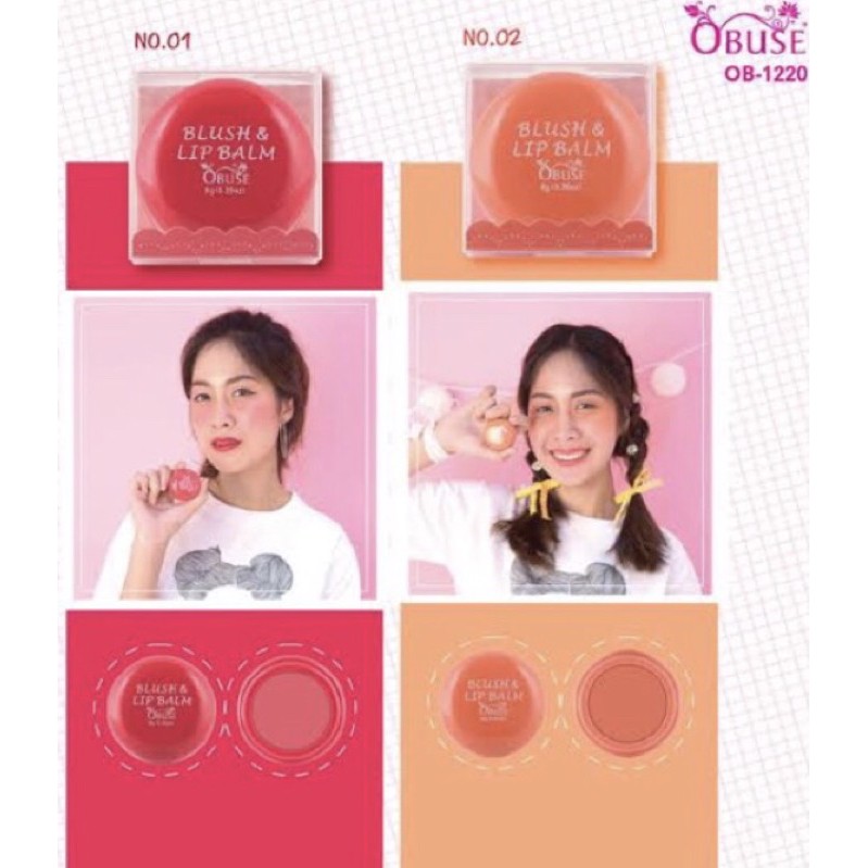 Má hồng + Son OBUSE OB11220 | BigBuy360 - bigbuy360.vn