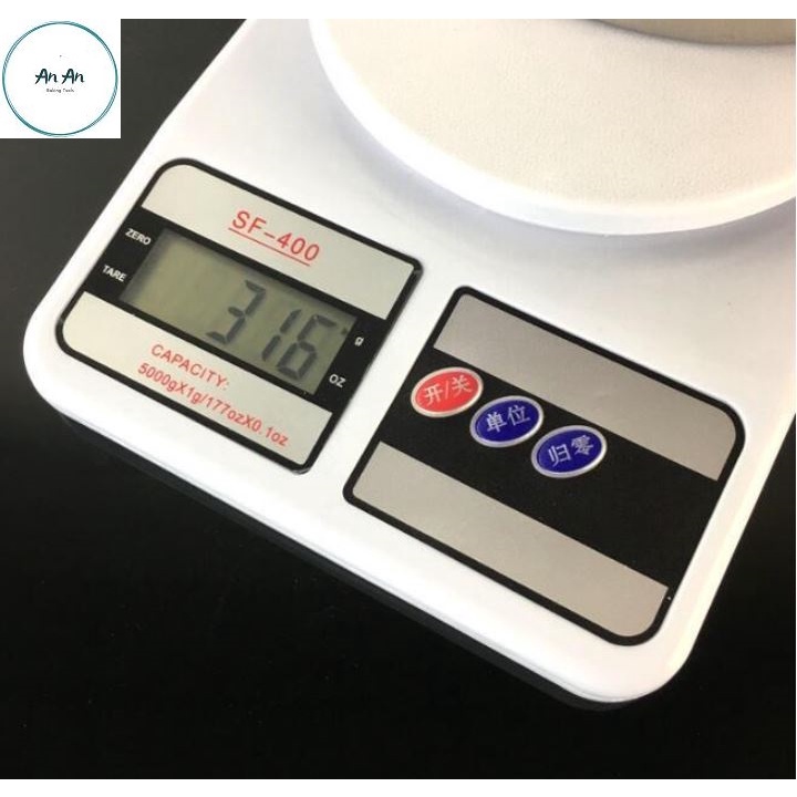 Cân tiểu ly định lượng nhà bếp, cân điện tử làm bánh SF400
