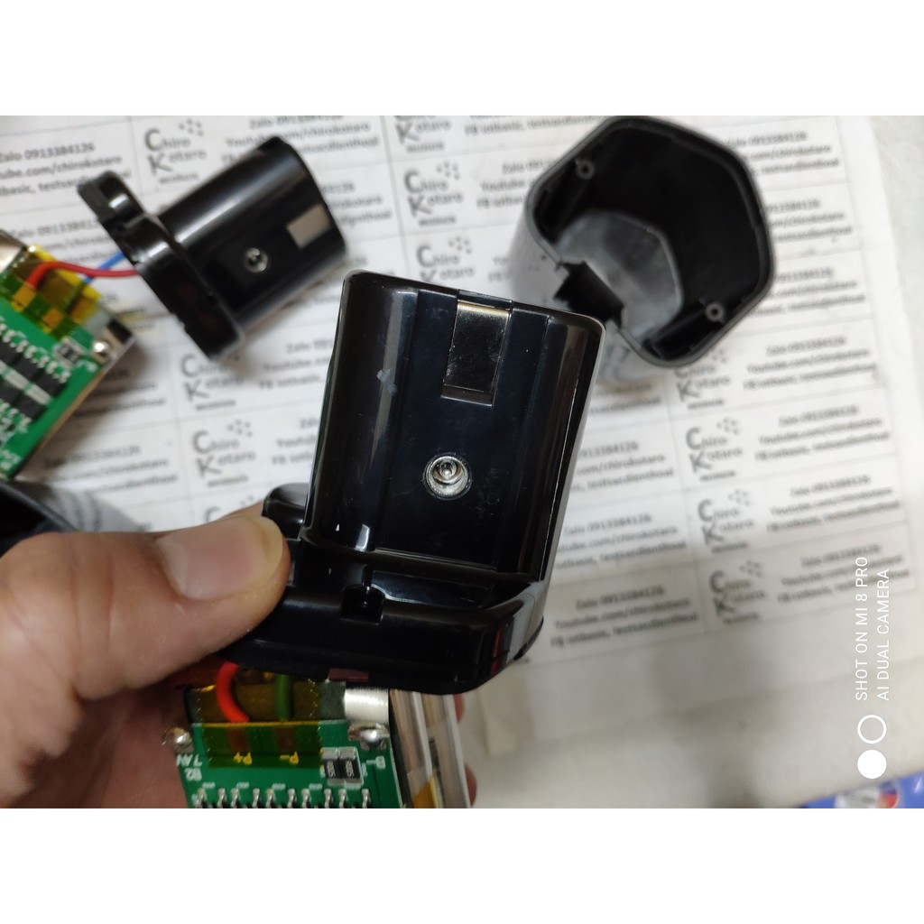 [DIY] Bộ pin Hitachi 12V thay thế cho các máy khoan,vit Hitachi pin NiCD, NiMH đút